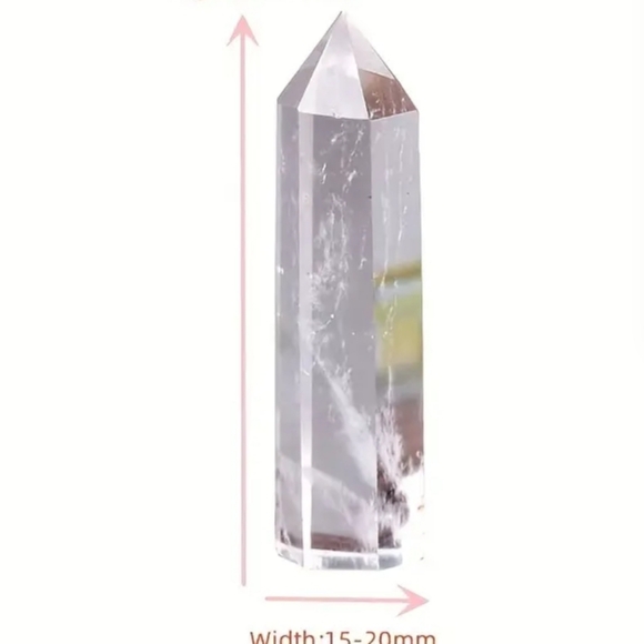 Natural Crystal Clear Quartz Transparency Quartz Point Stone - Picture 5 of 6